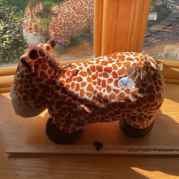 Sky Giraffe Stuffins Plush Pillow & Stuffed Animal Combo 21" Zippered Storage - Picture 6 of 13